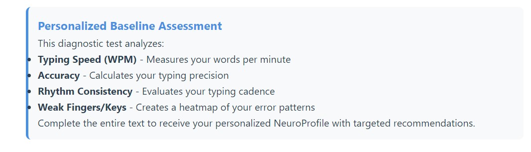NeuroProfile Assessment